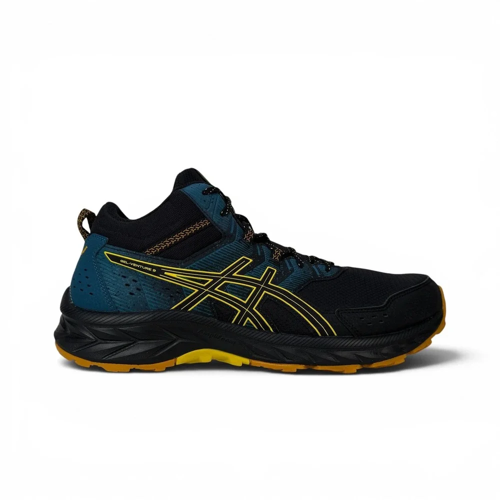 Asics Gel Venture 9 MT Trail‎ Running Shoes Mens 11.5 Black Yellow 1011B487 001